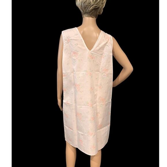 DANNI NEW YORK 60's/70's Night Dress & House Coat VTG Pink Floral NWT Sz L - Picture 9 of 11